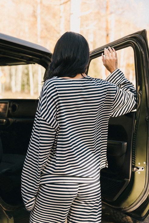 Weekender Striped Pullover